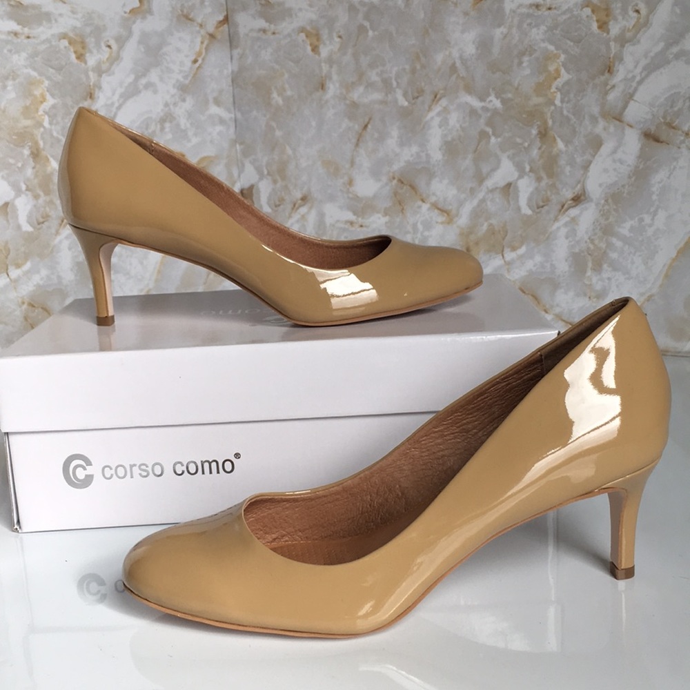 70% Beige Patent Leather Women’s Pumps
